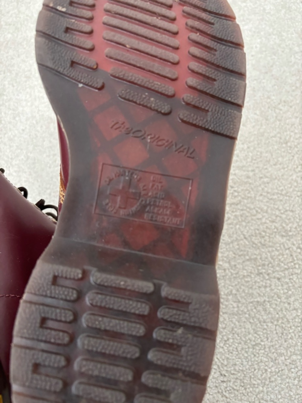 Dr. Martens 101 Vintage Smooth Oxblood Boots Size 8 Women 6 UK - Picture 8 of 9